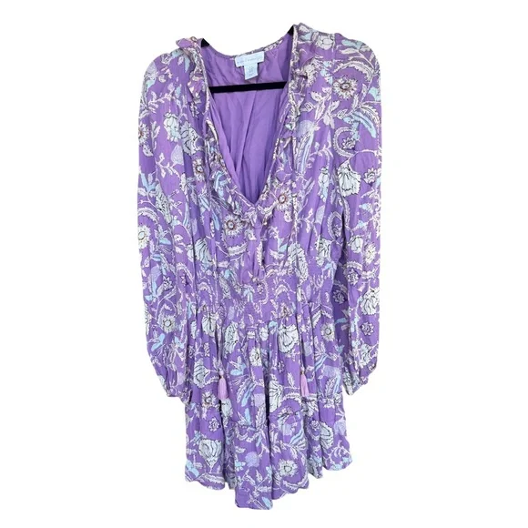 Boho Floral Mini Dress - Picture 1 of 12